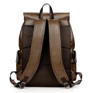 Foto 4 | Mochila Huoguo, Casual, Multifunción, Para Portátil, De Piel Sintética, Para Hombre - Venta Internacional.