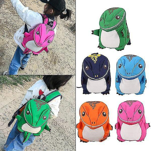 Foto 6 pulgar | Mochila Huoguo 3d Dinosaur Para Niños Kindergarten Azul - Venta Internacional.