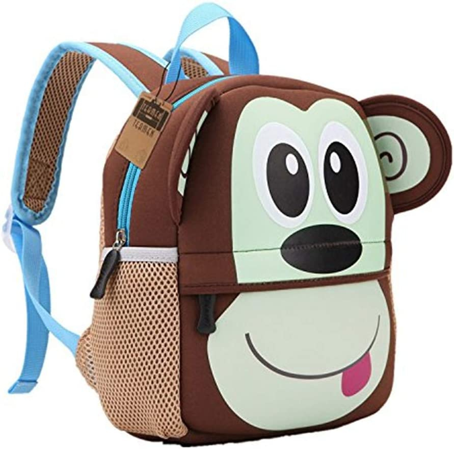 Foto 2 pulgar | Mochila Huoguo, Mochila Escolar Para Niños Pequeños De 2 A 5 Años, Diseño De Mono - Venta Internacional.