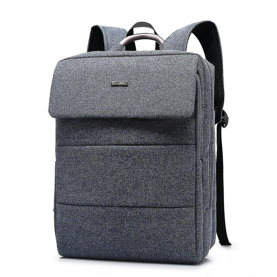 Foto 3 | Mochila Huoguo Business Computer 20-35l De Nailon Gris Para Hombre - Venta Internacional.