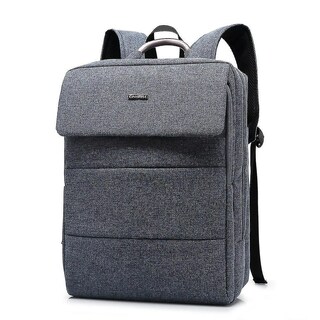 Foto 3 | Mochila Huoguo Business Computer 20-35l De Nailon Gris Para Hombre - Venta Internacional.