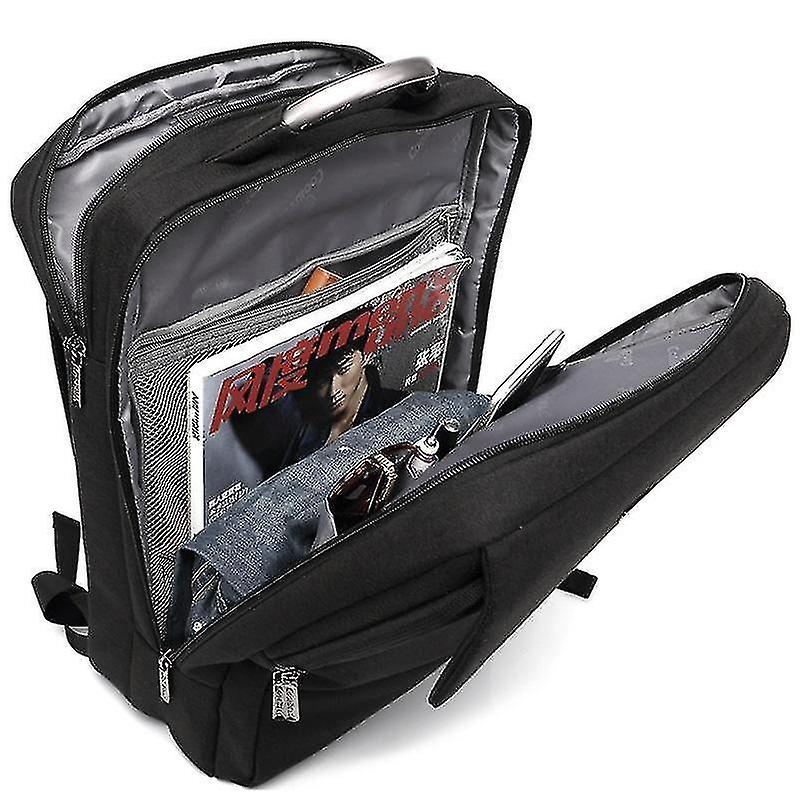 Foto 5 pulgar | Mochila Huoguo Business Computer 20-35l De Nailon Gris Para Hombre - Venta Internacional.