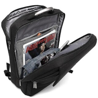 Foto 4 | Mochila Huoguo Business Computer 20-35l De Nailon Gris Para Hombre - Venta Internacional.