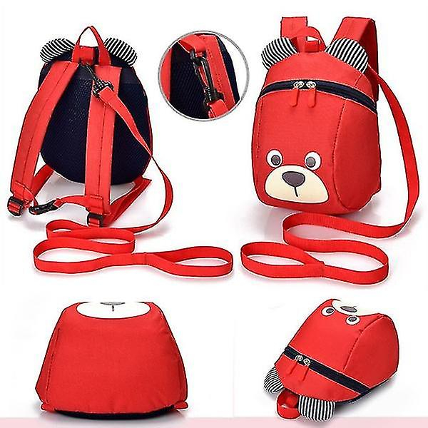 Foto 4 pulgar | Mochila Huoguo Kids Baby Lovely Cartoon Oso Anti-lost Pink - Venta Internacional.