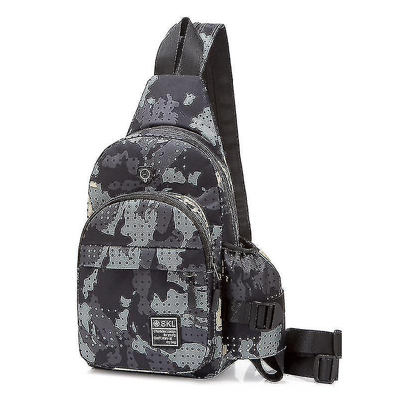 Foto 4 | Mochila Huoguo Swagger Gris Claro Poliamida/nylon Outdoor - Venta Internacional.