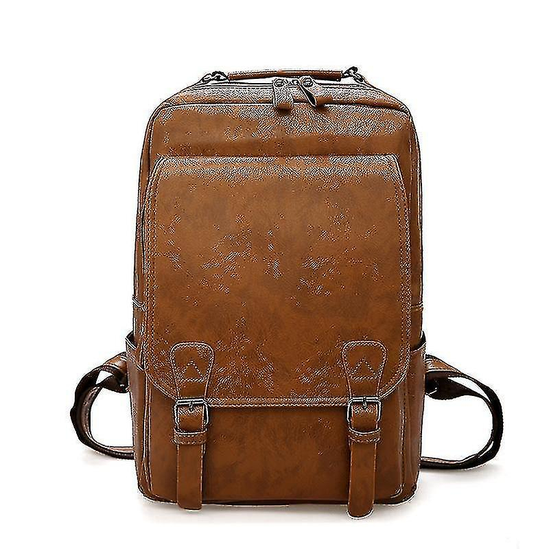 Foto 3 pulgar | Mochila Huoguo De Piel Sintética Para Hombre, Casual, Negra, 27 X 13 X 41 Cm - Venta Internacional.
