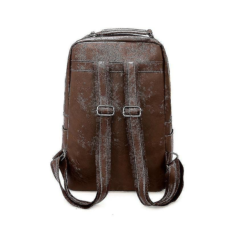 Foto 6 pulgar | Mochila Huoguo De Piel Sintética Para Hombre, Casual, Negra, 27 X 13 X 41 Cm - Venta Internacional.