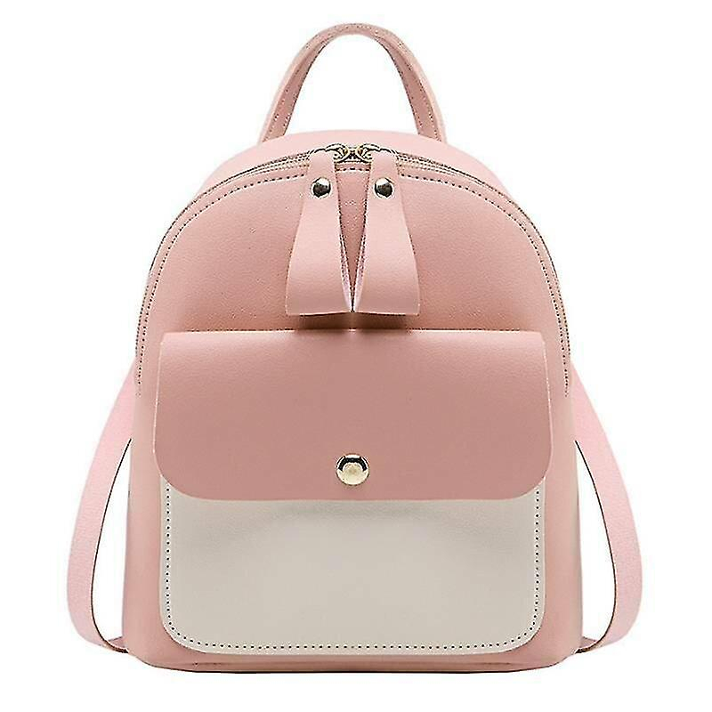 Mochila Huoguo Minibolso De Hombro Para Mujer, Casual, De Piel Rosa - Venta Internacional.