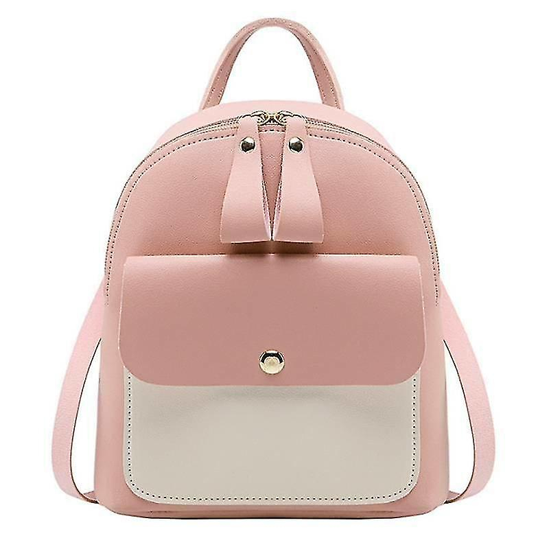 Foto 3 pulgar | Mochila Huoguo Minibolso De Hombro Para Mujer, Casual, De Piel Rosa - Venta Internacional.