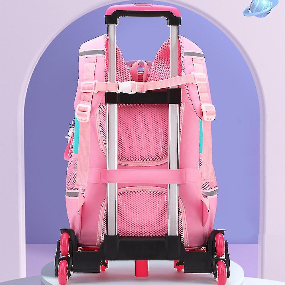 Foto 4 pulgar | Mochila Trolley School Mochila Huoguo De Nailon Para Mujer, Primaria - Venta Internacional.