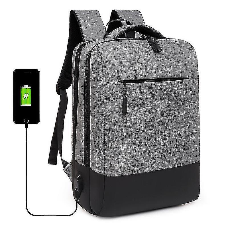 Foto 4 pulgar | Mochila Huoguo Gris De 39,6 Cm De Nylon De Gran Capacidad Para Viajar - Venta Internacional.