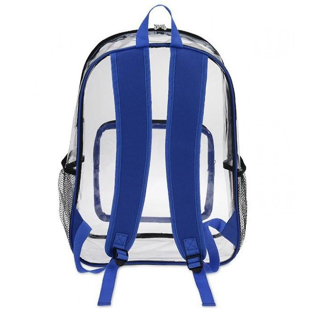 Mochila Sanlin Beans, Pvc Transparente, Resistente, Negra - Venta Internacional.
