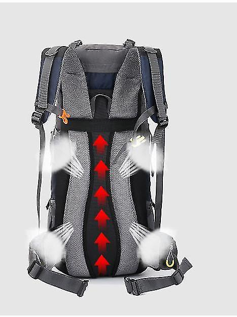 Foto 5 pulgar | Mochila Huoguo 60l De Nylon Impermeable Para Viajes Al Aire Libre - Venta Internacional.