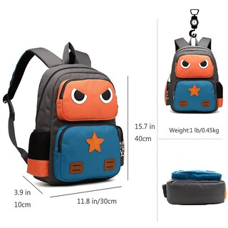 Foto 4 | Mochila Dccn Robot Primary School Children Orange 30x10x40c - Venta Internacional.