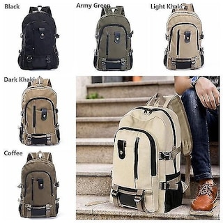 Foto 3 | Mochila Huoguo Leisure Travel, Lona Negra, 43 Cm X 29 Cm X 15 - Venta Internacional.