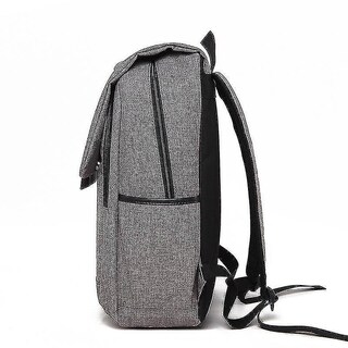 Foto 3 | Mochila Huoguo, Casual, De Lona Para Ordenador, Para Hombre, De Negocios, Negra - Venta Internacional.