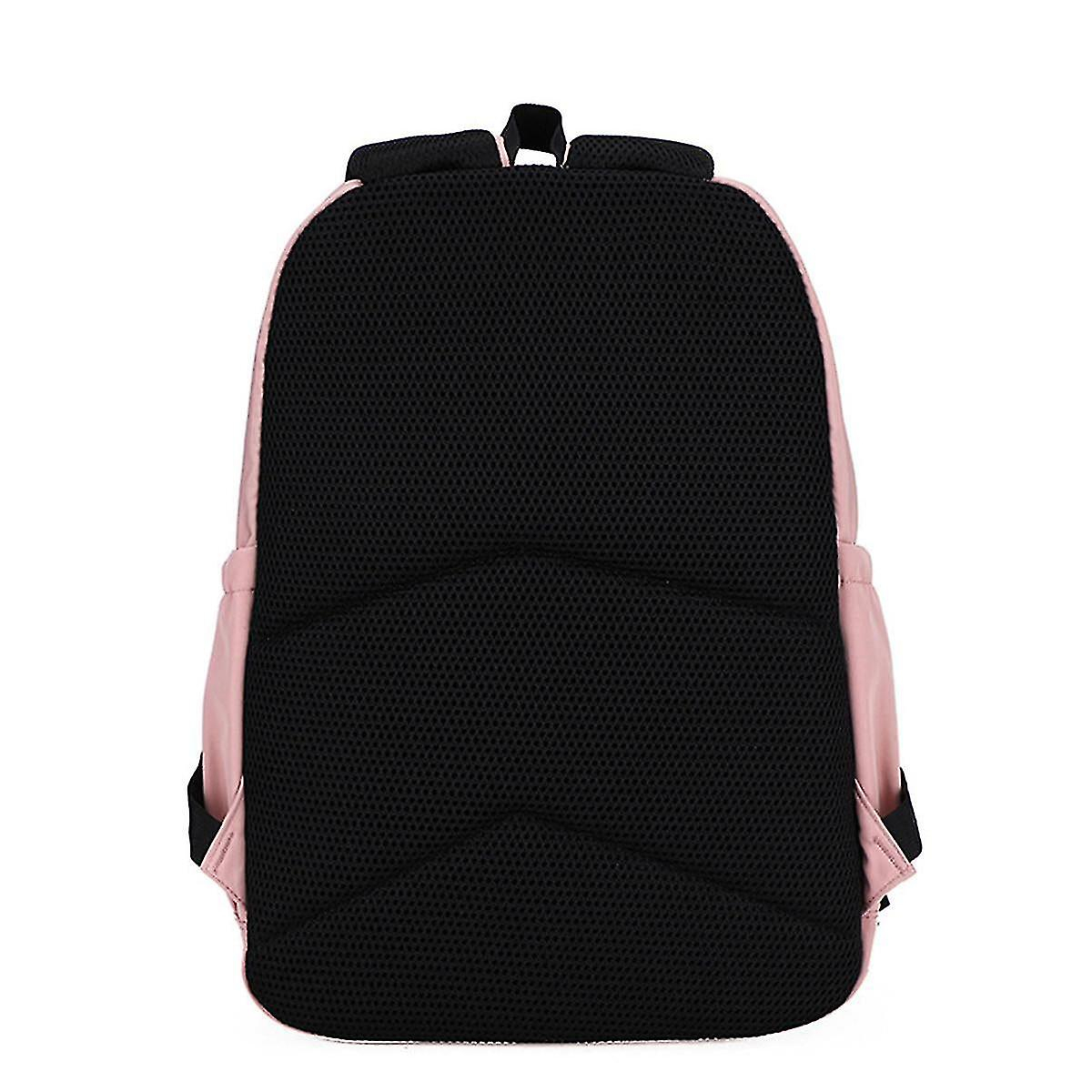 Foto 4 | Mochila Huoguo De Nailon De 19 Litros Para Portátil De 14 Pulgadas, Color Rosa - Venta Internacional.