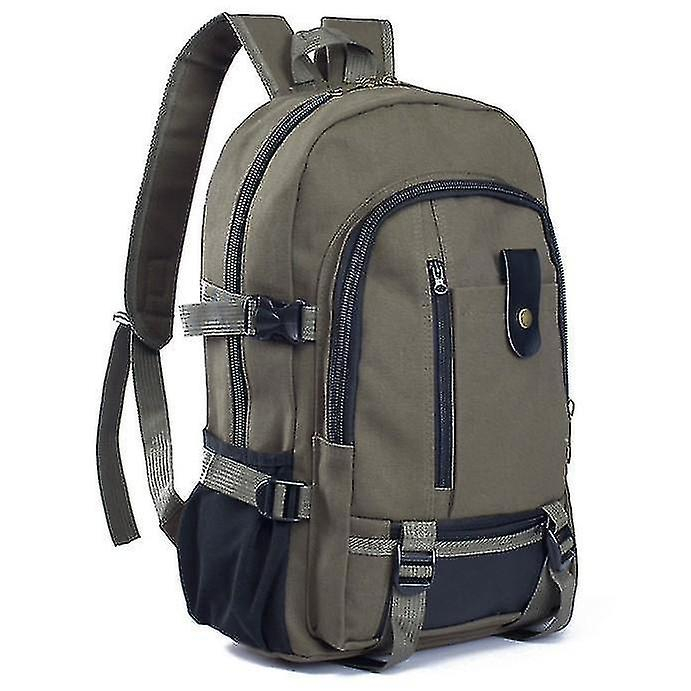 Foto 3 pulgar | Mochila Huoguo De Lona Para Hombre, Escuela, Senderismo, Viajes, Negra - Venta Internacional.