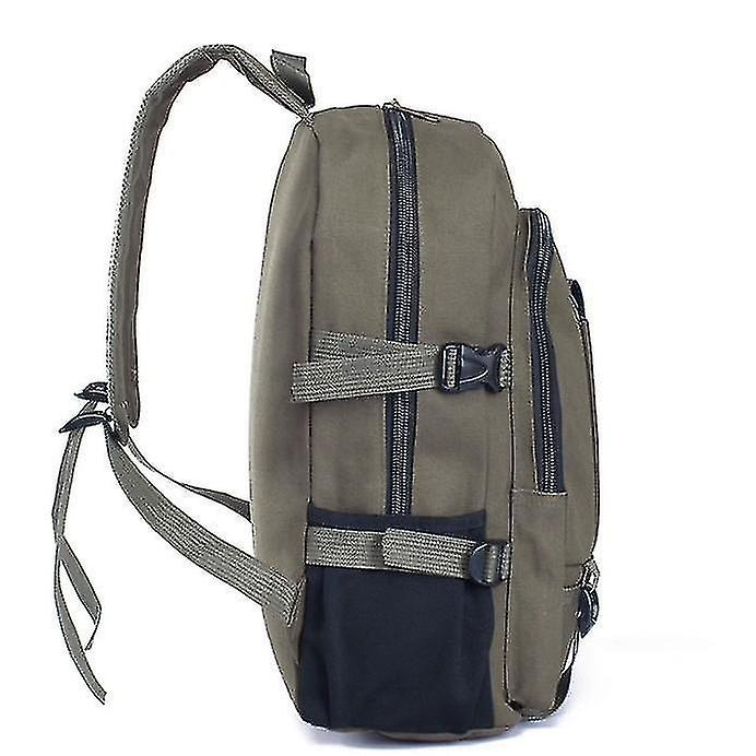 Foto 6 pulgar | Mochila Huoguo De Lona Para Hombre, Escuela, Senderismo, Viajes, Negra - Venta Internacional.