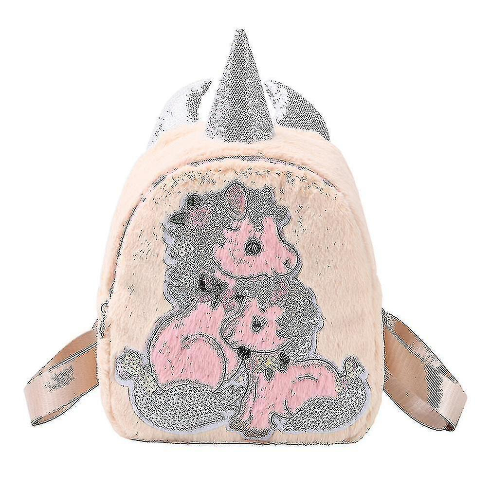 Foto 2 pulgar | Mochila Huoguo De Felpa Ultraligera De Unicornio Para Niños De 3 A 6 Años - Venta Internacional.