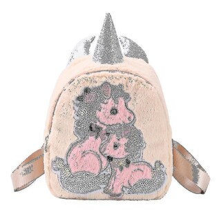 Foto 1 | Mochila Huoguo De Felpa Ultraligera De Unicornio Para Niños De 3 A 6 Años - Venta Internacional.