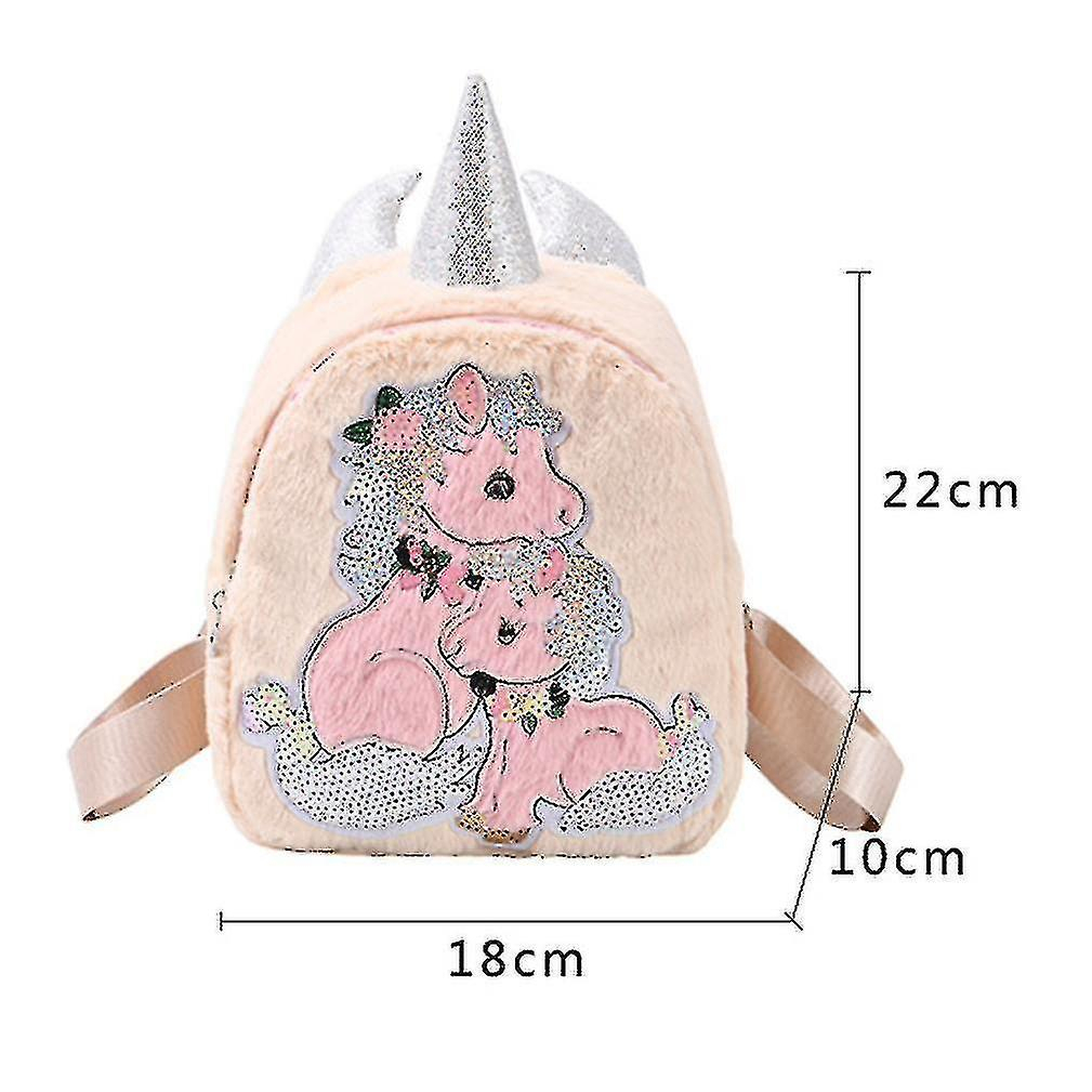Foto 3 pulgar | Mochila Huoguo De Felpa Ultraligera De Unicornio Para Niños De 3 A 6 Años - Venta Internacional.
