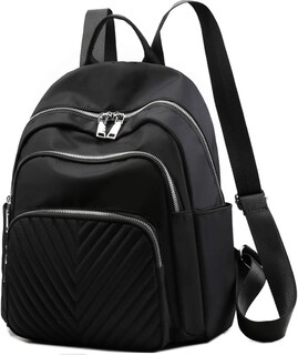 Foto 1 | Mochila Huoguo, Casual, De Nailon, De Moda Para Mujer, Negra - Venta Internacional.