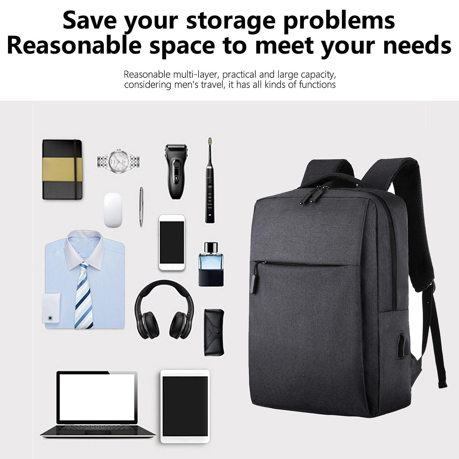 Foto 5 pulgar | Mochila Para Portátil Huoguo De 15.6 Pulgadas Con Puerto De Carga Usb Resistente Al Agua - Venta Internacional.