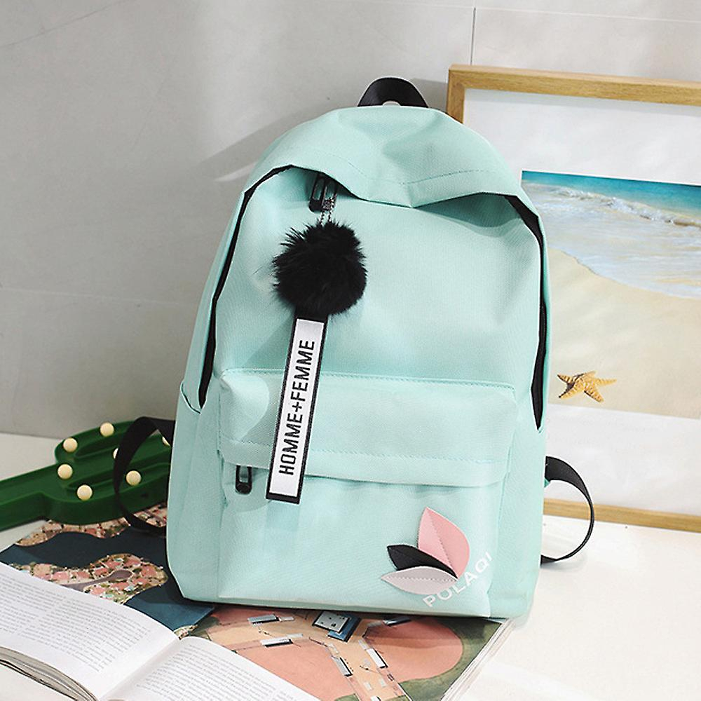 Foto 2 | Mochila Huoguo Fashion Neutral Canvas School Green 29x39x13 - Venta Internacional.