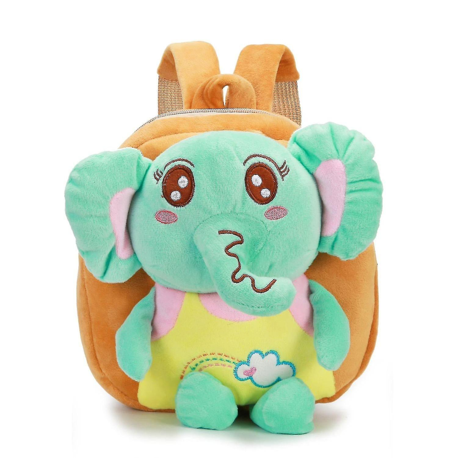 Foto 4 pulgar | Mochila Huoguo De Peluche Con Forma De Elefante Con Arco Iris Azul Y Amarillo Para Niños - Venta Internacional.