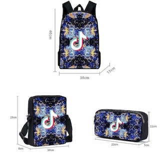 Foto 4 | Juego De Mochilas 3d Huoguo De Tela Oxford Impermeable - Venta Internacional.