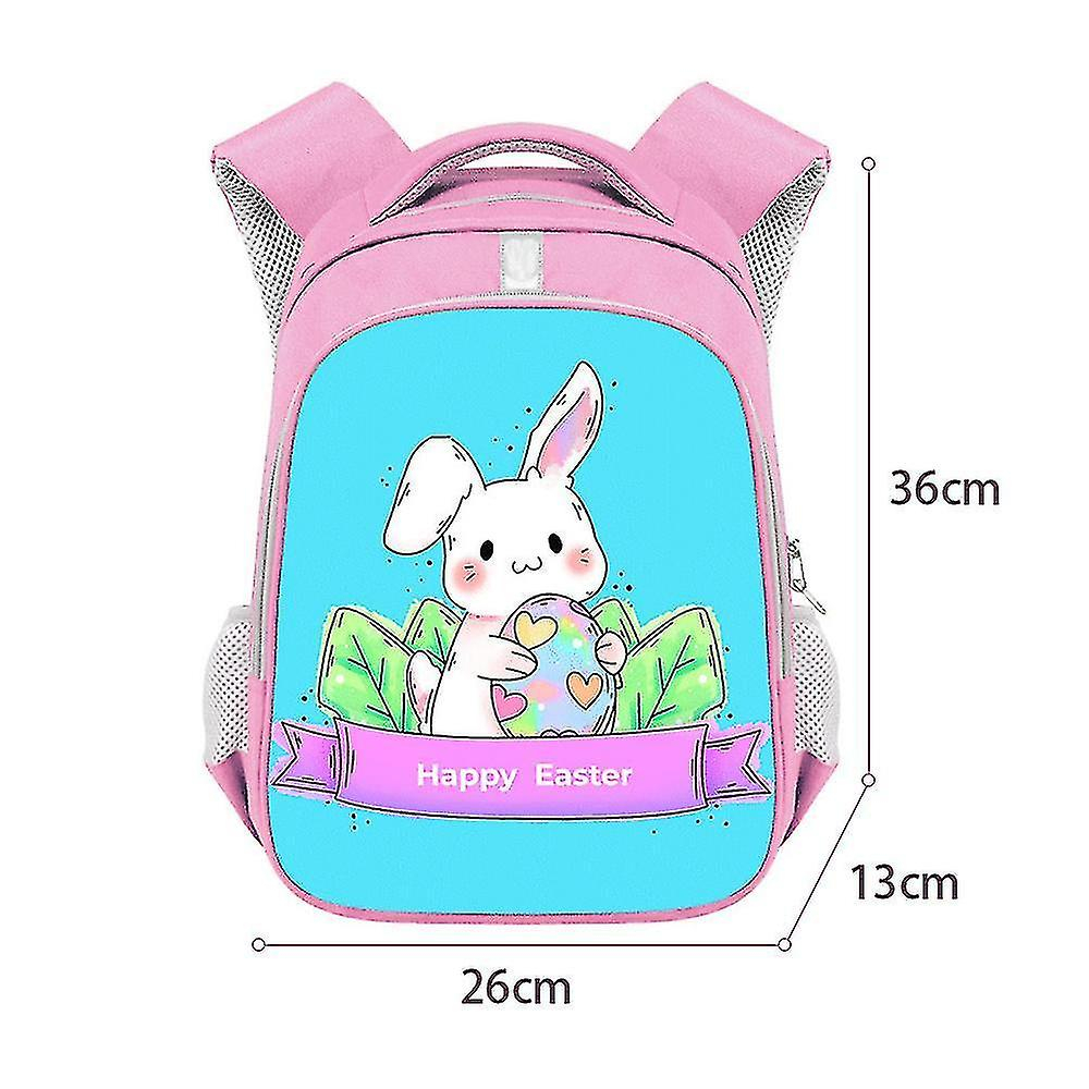 Foto 5 | Mochila Huoguo 2021 De Pascua Para Niña De Primaria Rosa 26x13x3 - Venta Internacional.