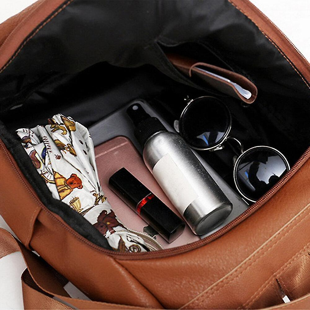 Foto 4 pulgar | Mochila Huoguo De Viaje Para Mujer, Piel Sintética, Antirrobo, Impermeable - Venta Internacional.