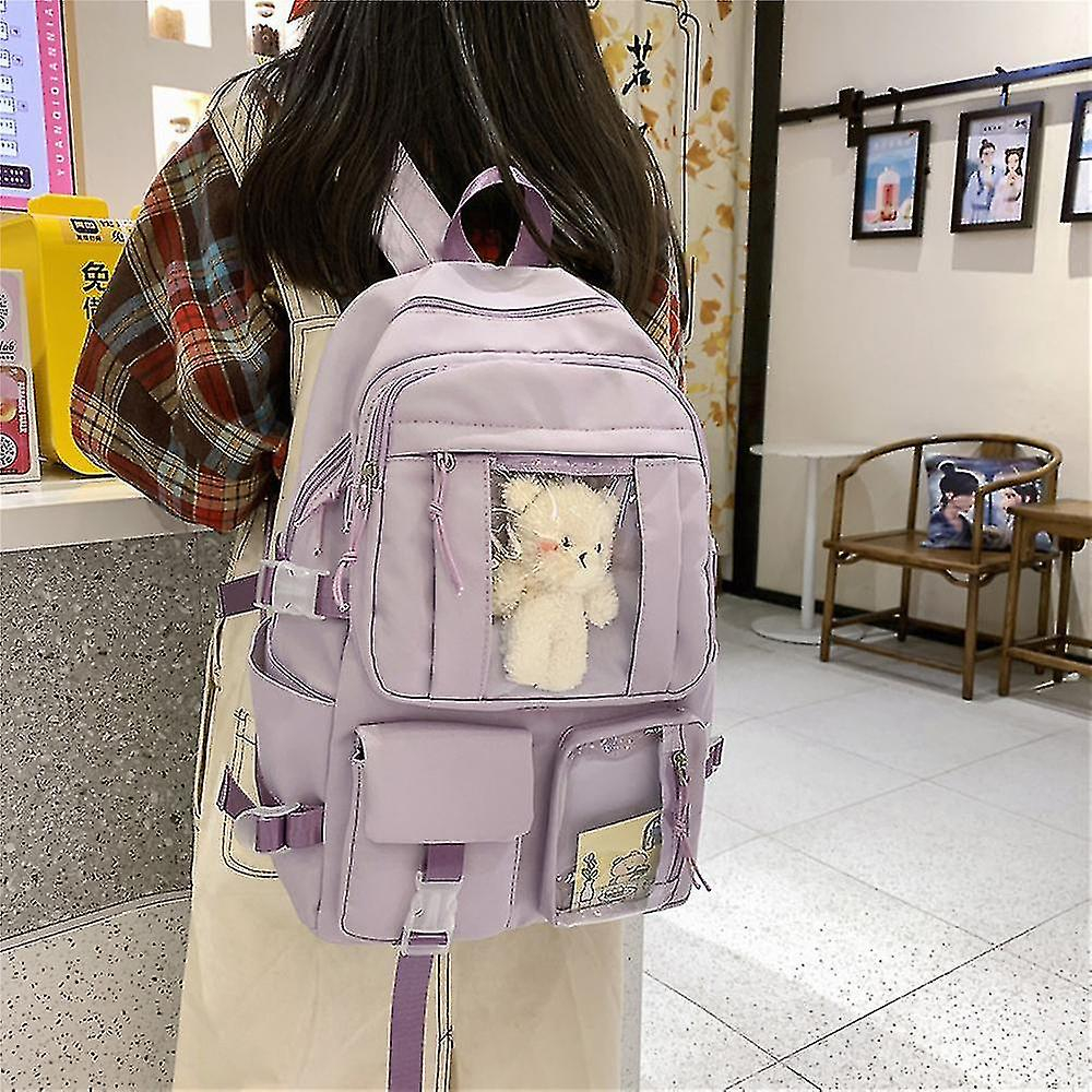 Foto 2 | Mochila Huoguo Cartoon Transparente Impermeable Para Adolescentes - Venta Internacional.