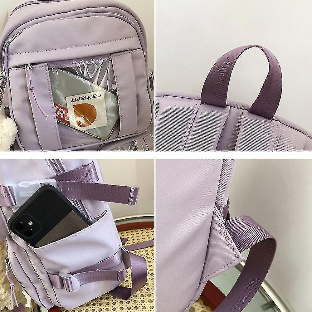 Foto 4 pulgar | Mochila Huoguo Cartoon Transparente Impermeable Para Adolescentes - Venta Internacional.