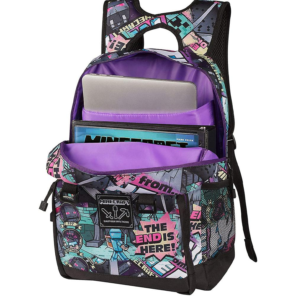Foto 2 pulgar | Mochila Escolar Sanlin Beans Minecraft Anime Para Niños - Venta Internacional.