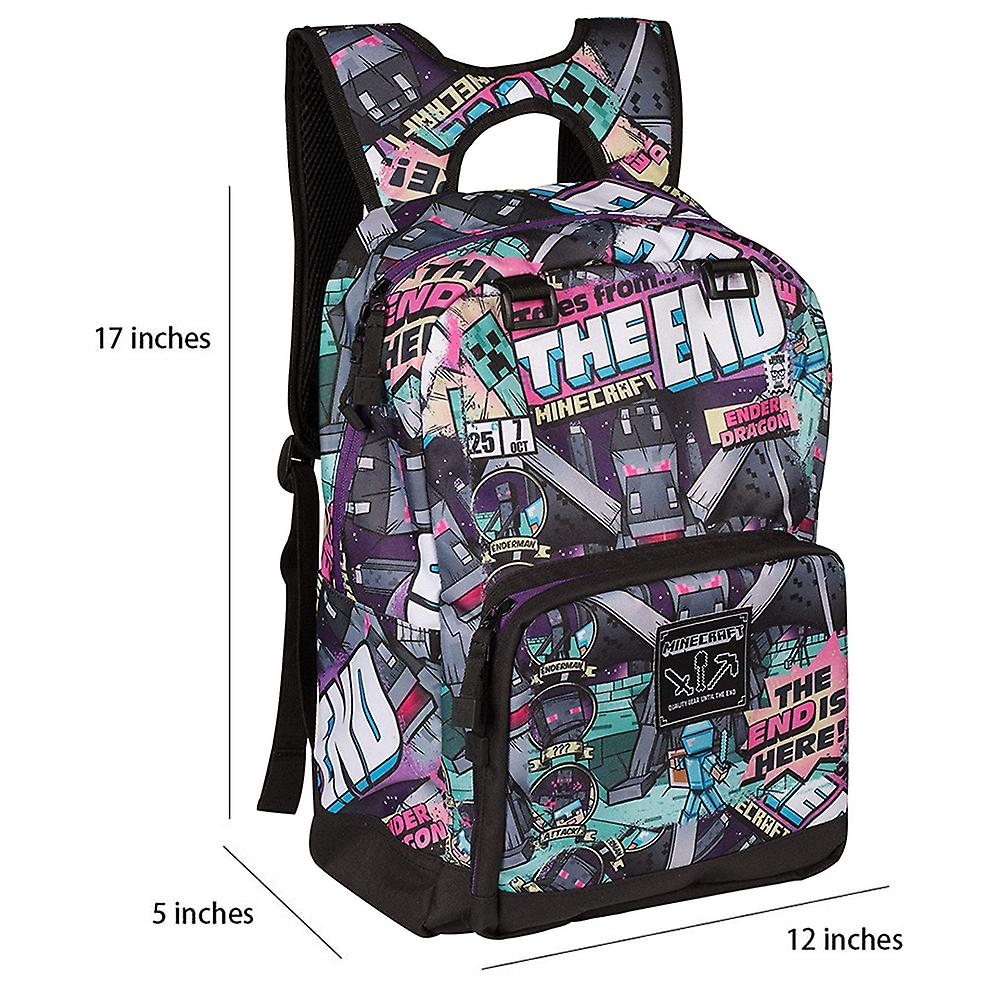 Foto 4 pulgar | Mochila Escolar Sanlin Beans Minecraft Anime Para Niños - Venta Internacional.