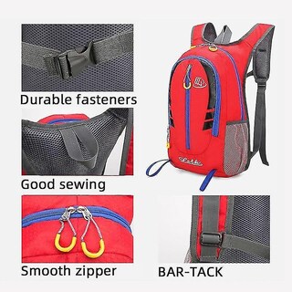 Foto 3 | Mochila Huoguo Outdoor Impermeable De Nylon De Gran Capacidad Roja - Venta Internacional.