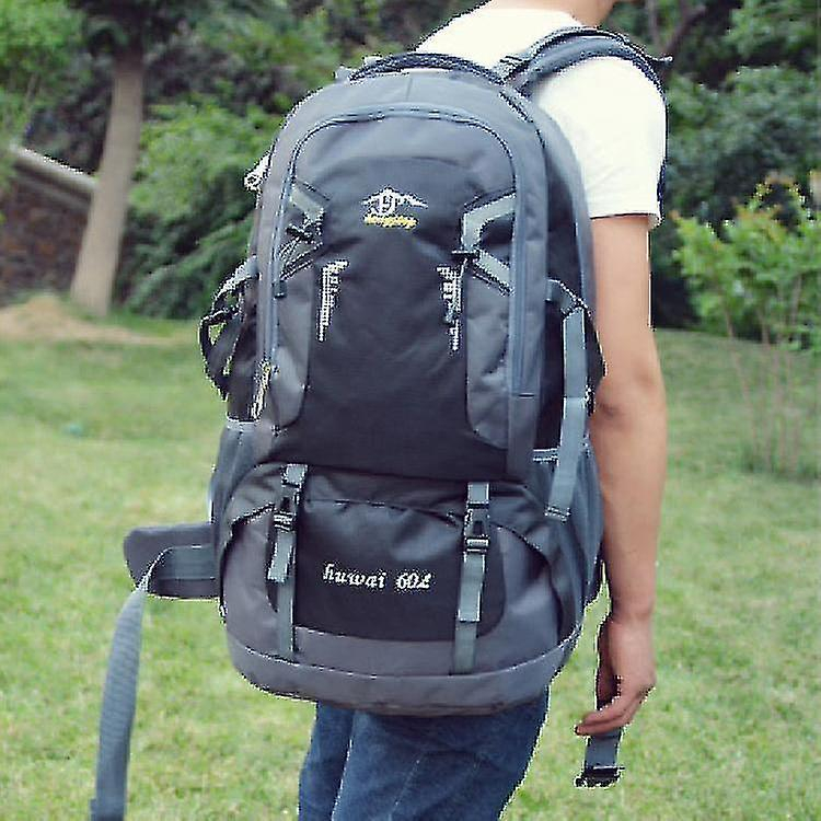 Foto 3 pulgar | Mochila Huoguo Naranja 60l Casual Sport Outdoor Para Viajes - Venta Internacional.