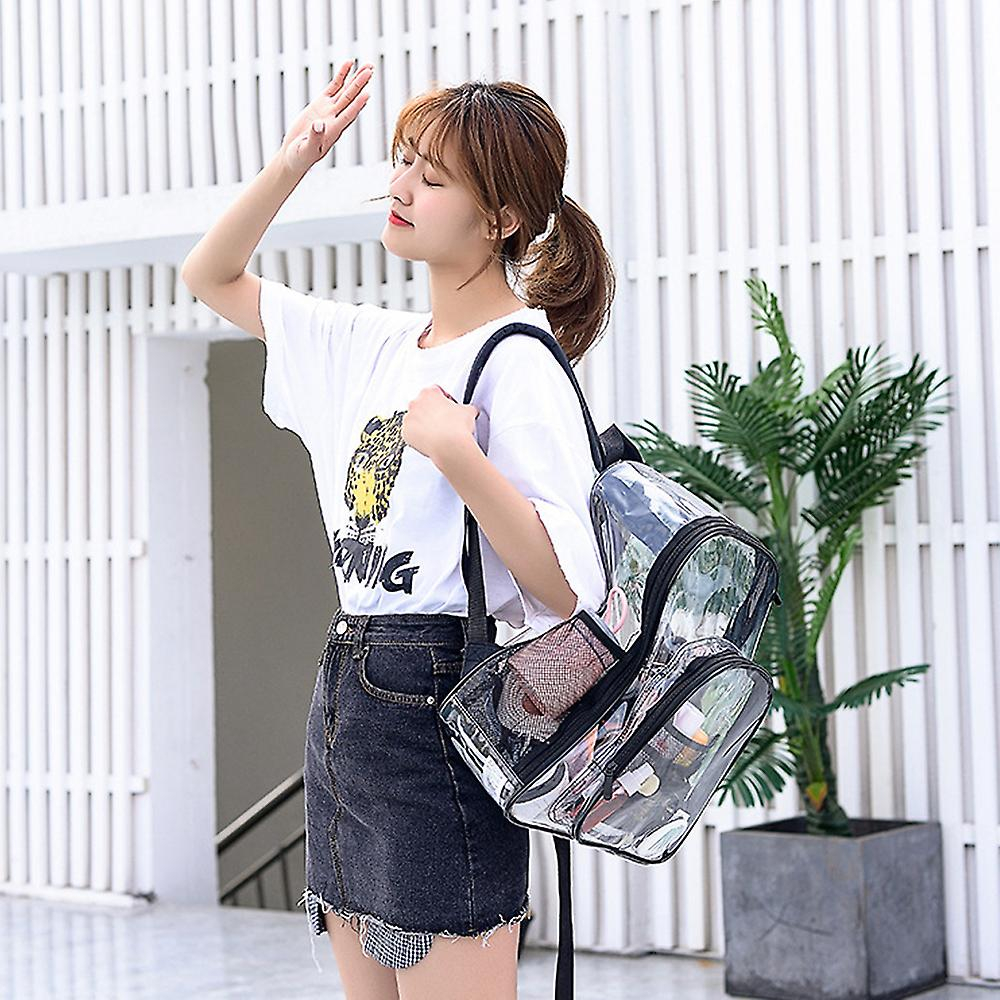 Foto 2 pulgar | Mochila Sanlin Beans Pvc Impermeable Transparente Grande - Venta Internacional.