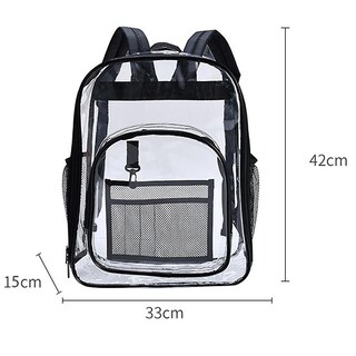 Foto 2 | Mochila Sanlin Beans Pvc Impermeable Transparente Grande - Venta Internacional.