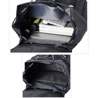Foto 2 | Mochila Huoguo Para Mujer, Impermeable, De Nailon, Negra - Venta Internacional.