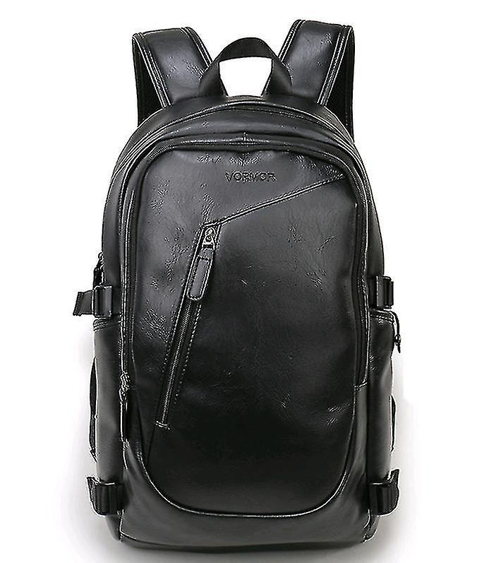 Foto 1 | Mochila Huoguo, Casual, De Viaje, Para Ordenador, Piel Sintética, Negra - Venta Internacional.