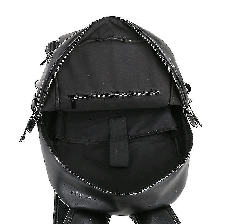 Foto 4 pulgar | Mochila Huoguo, Casual, De Viaje, Para Ordenador, Piel Sintética, Negra - Venta Internacional.