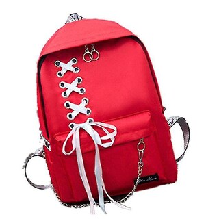 Foto 1 | Mochila Huoguo Canvas De 15 L Para Estudiantes Y Escuelas, Roja - Venta Internacional.