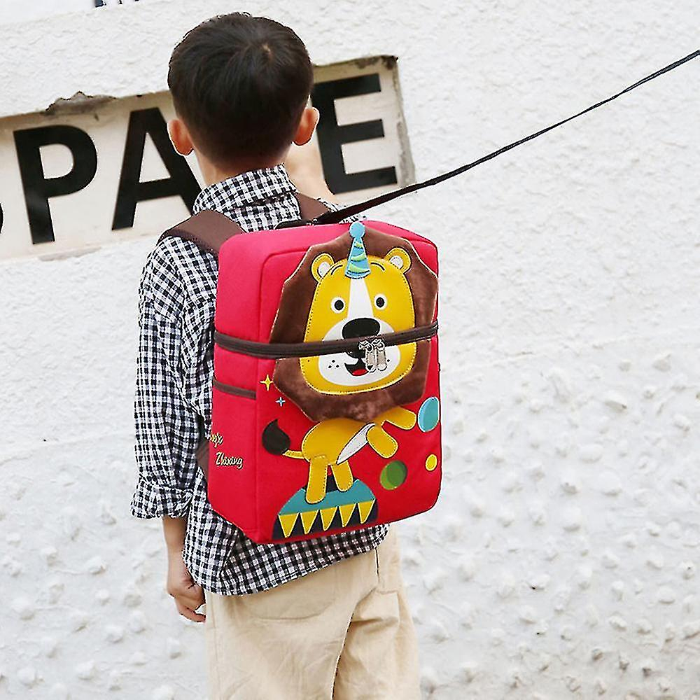 Foto 4 pulgar | Mochila Huoguo, Mochila Escolar Para Niños De 2 A 6 Años, De Nailon Rojo - Venta Internacional.