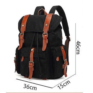 Foto 5 | Mochila Huoguo Retro De Lona Impermeable Para Hombre Y Mujer - Venta Internacional.