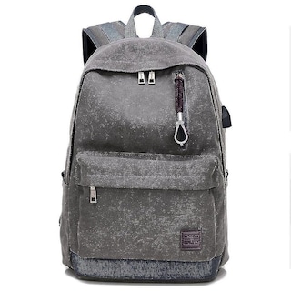 Foto 1 | Mochila Huoguo Casual De Lona Gris 20-35l Para Hombre - Venta Internacional.