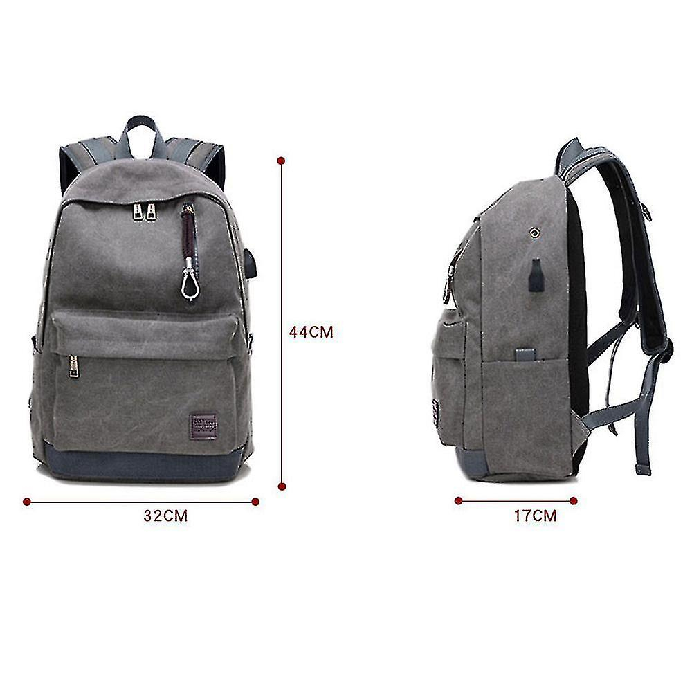 Foto 6 pulgar | Mochila Huoguo Casual De Lona Gris 20-35l Para Hombre - Venta Internacional.