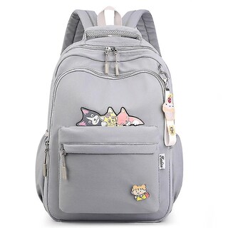 Foto 1 | Mochila Huoguo Youthful Vitality Para Estudiantes De Secundaria, Gris - Venta Internacional.